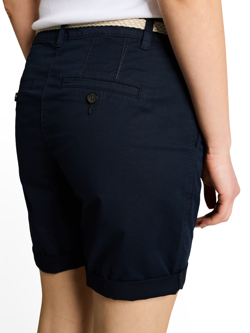 Chino bermuda shorts con cintura