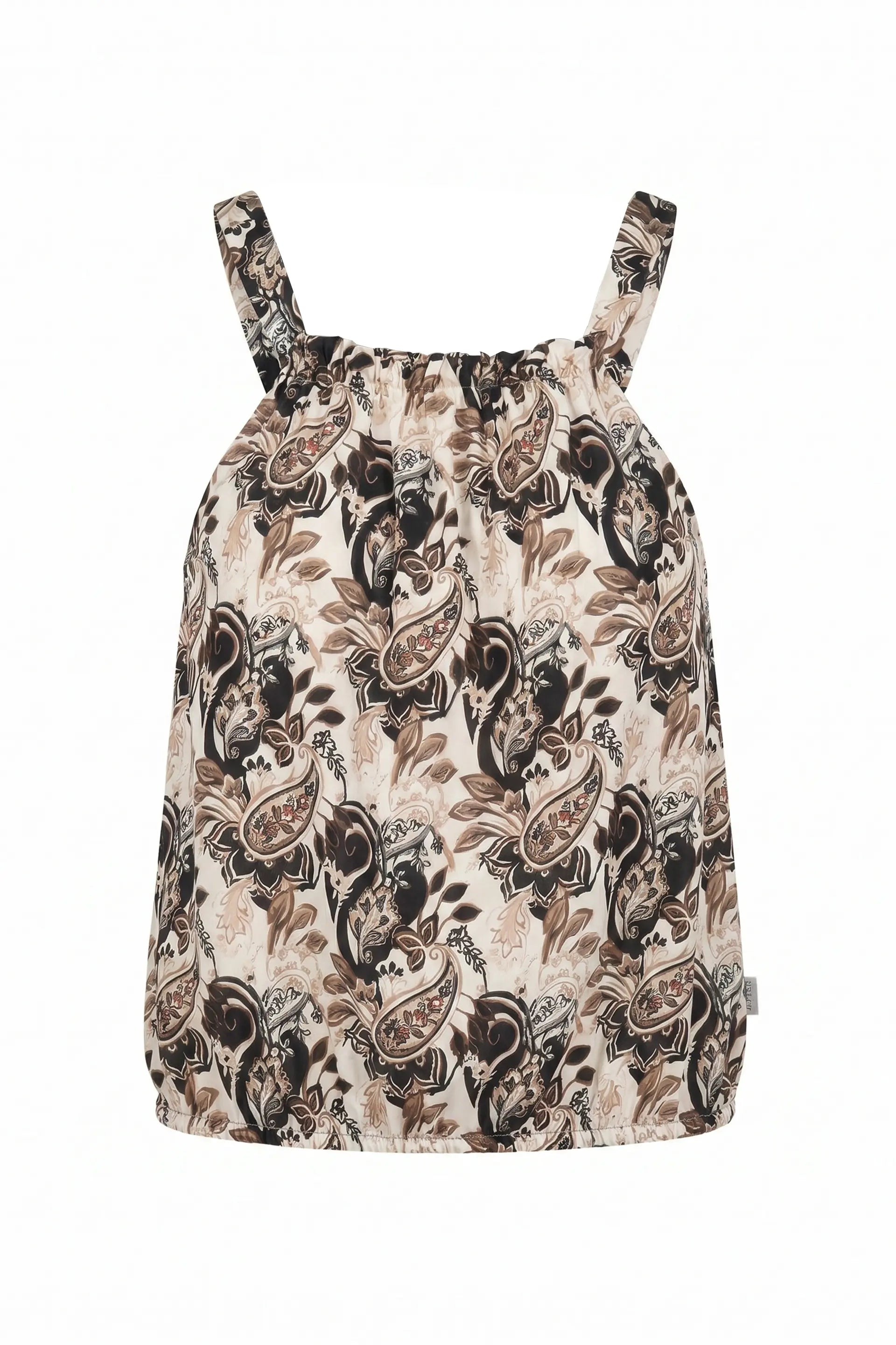 Top Paisley con laccio dietro