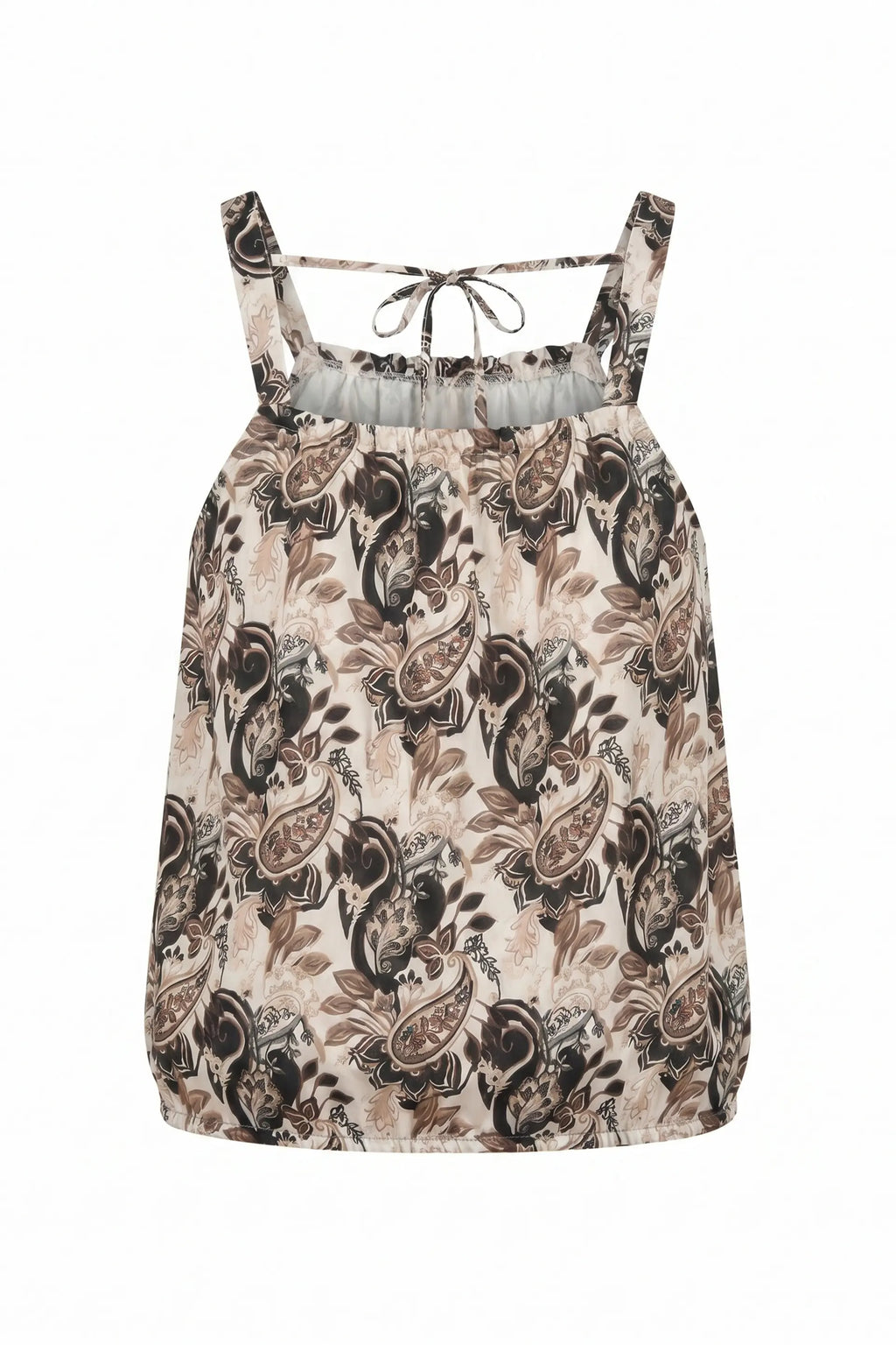 Top Paisley con laccio dietro