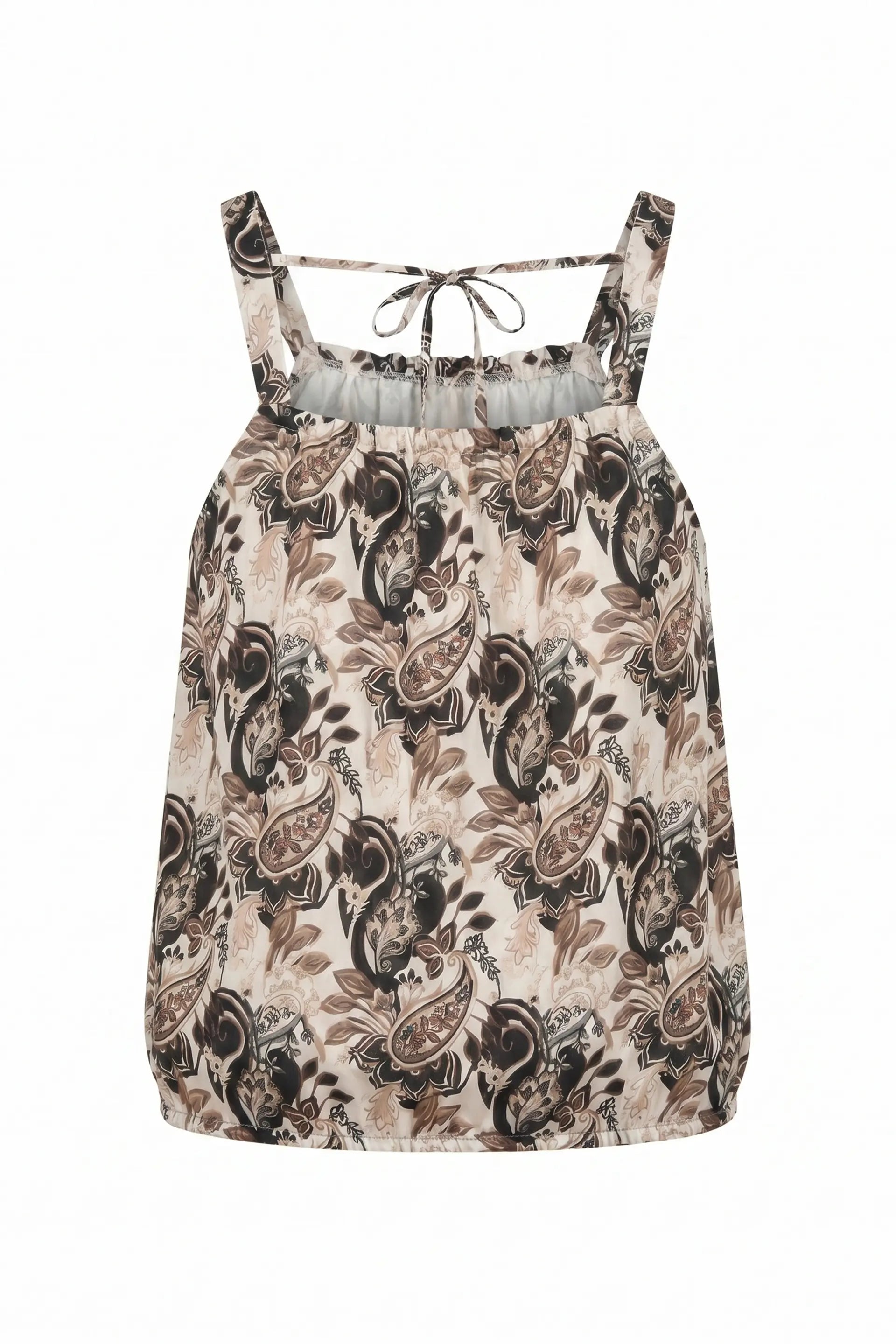 Top Paisley con laccio dietro