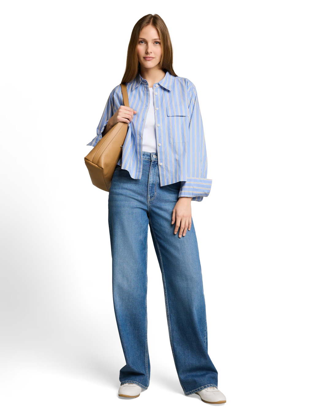 Boxy poplin shirt