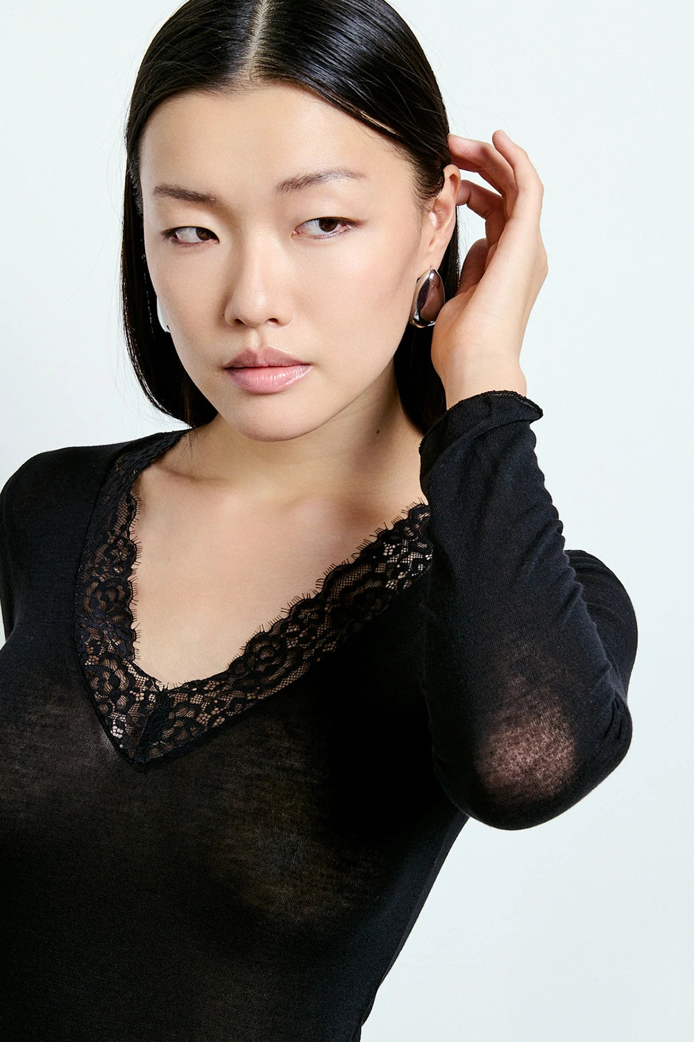 Ultralight scollo a V con pizzo