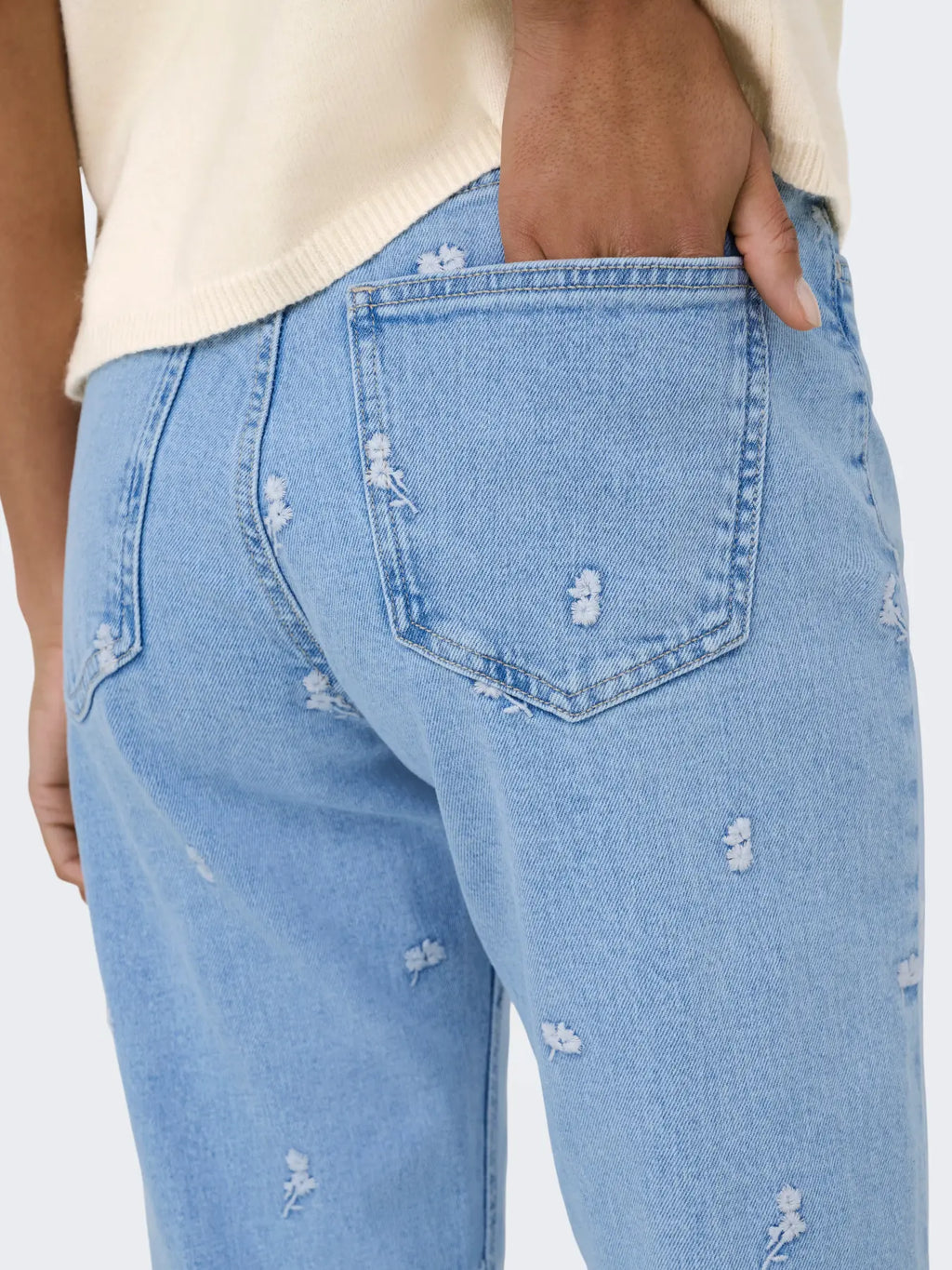 Jeans Emily con ricamo