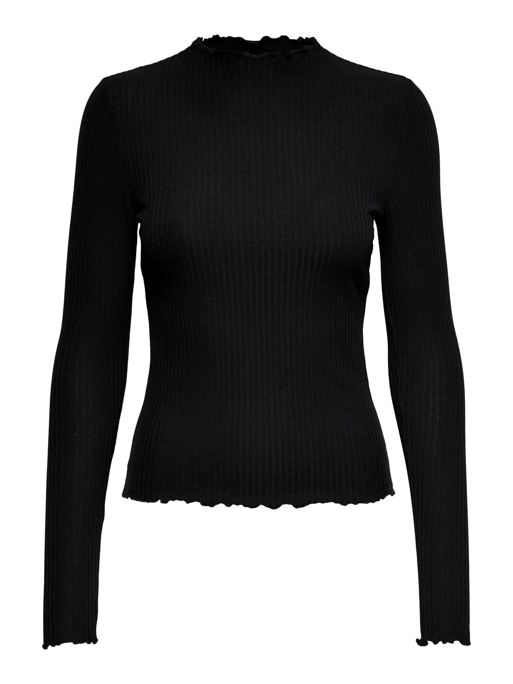 Maglia a costine manica lunga