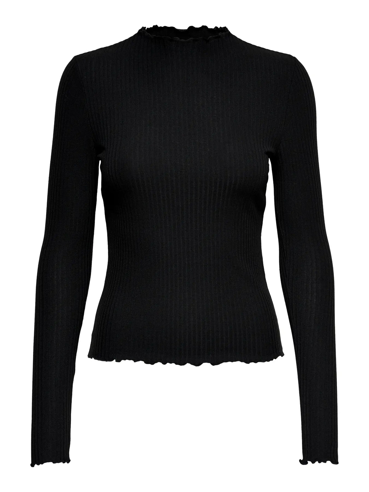 Maglia a costine manica lunga