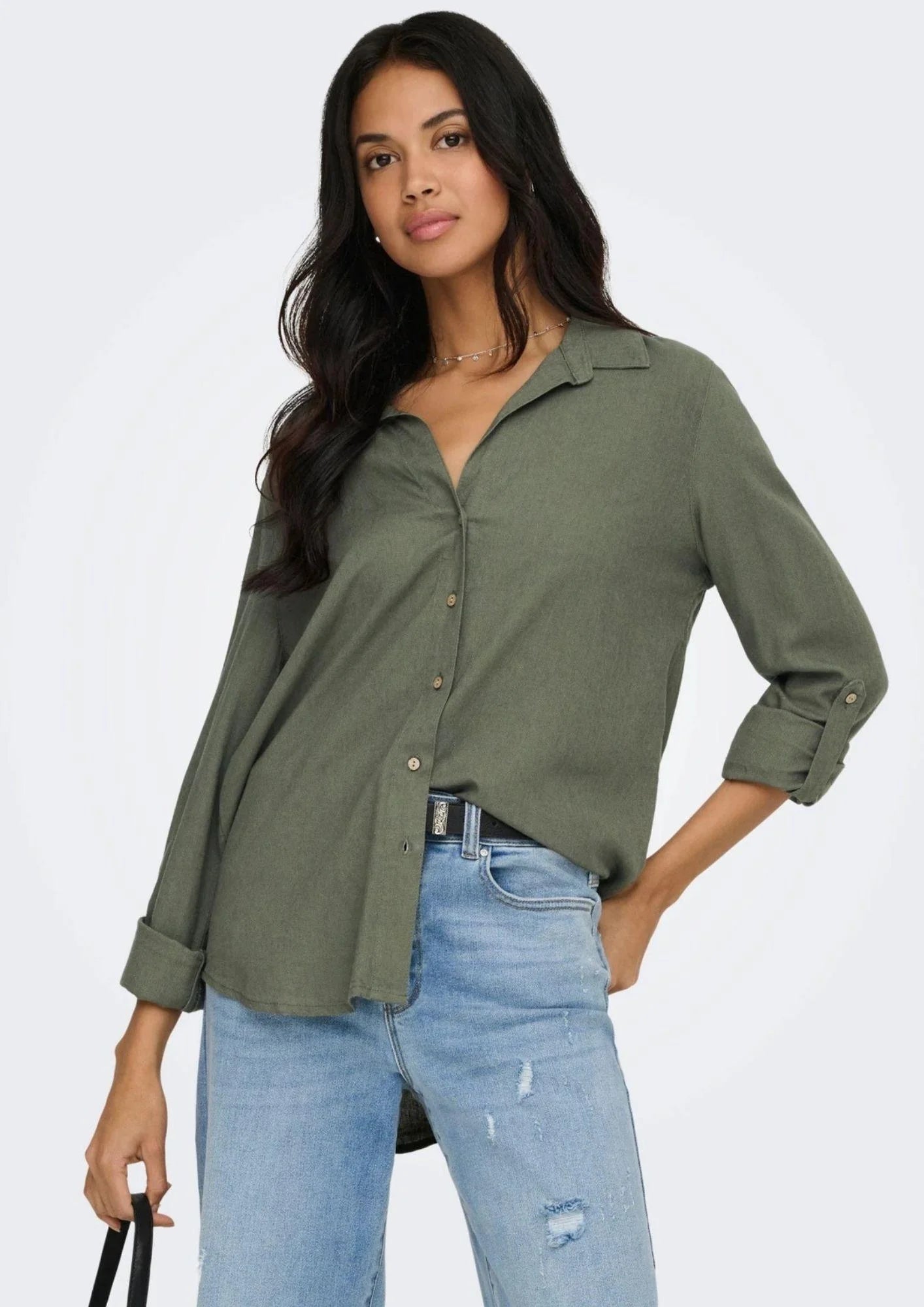 Camicia misto lino