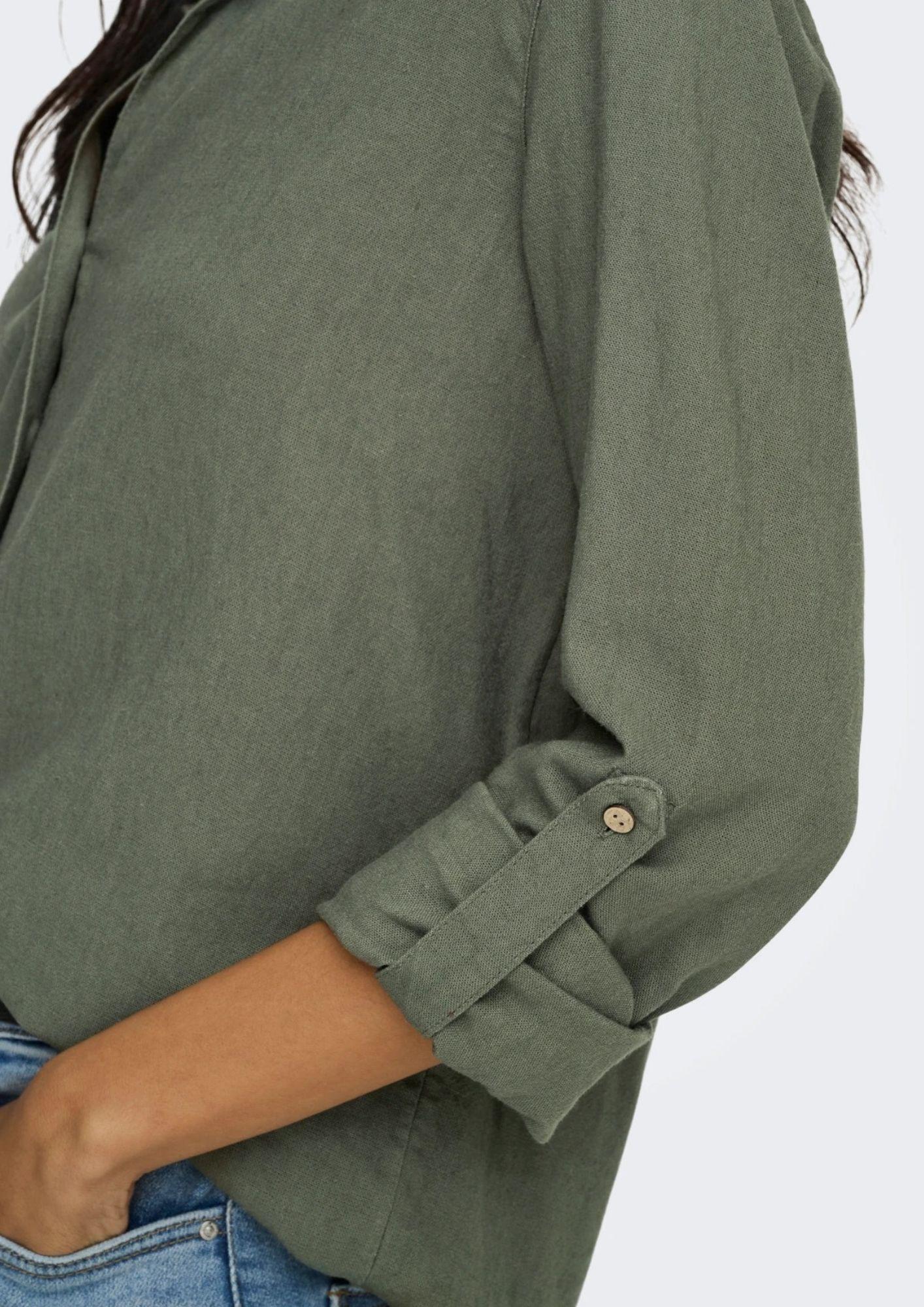 Camicia misto lino