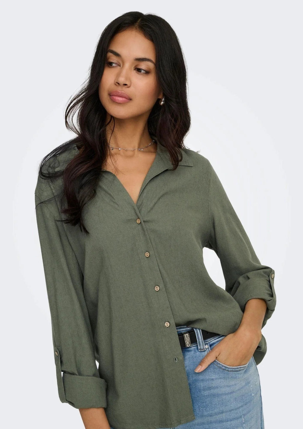 Camicia misto lino