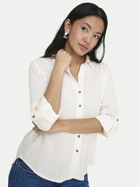 Camicia misto lino