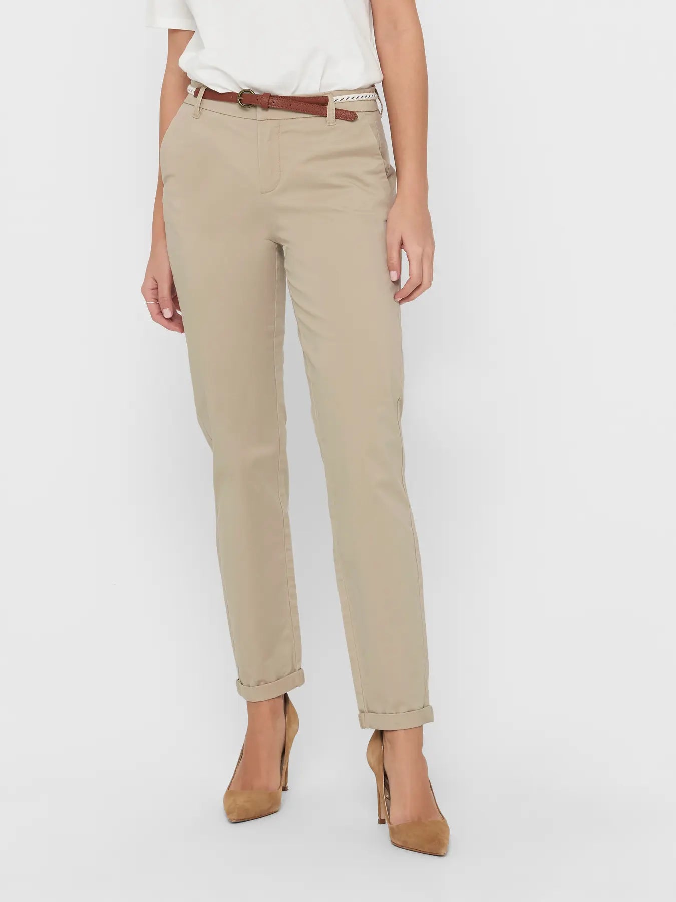 Pantalone chino Biana con cintura