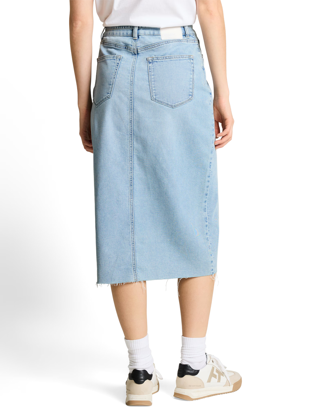 Gonna in denim midi