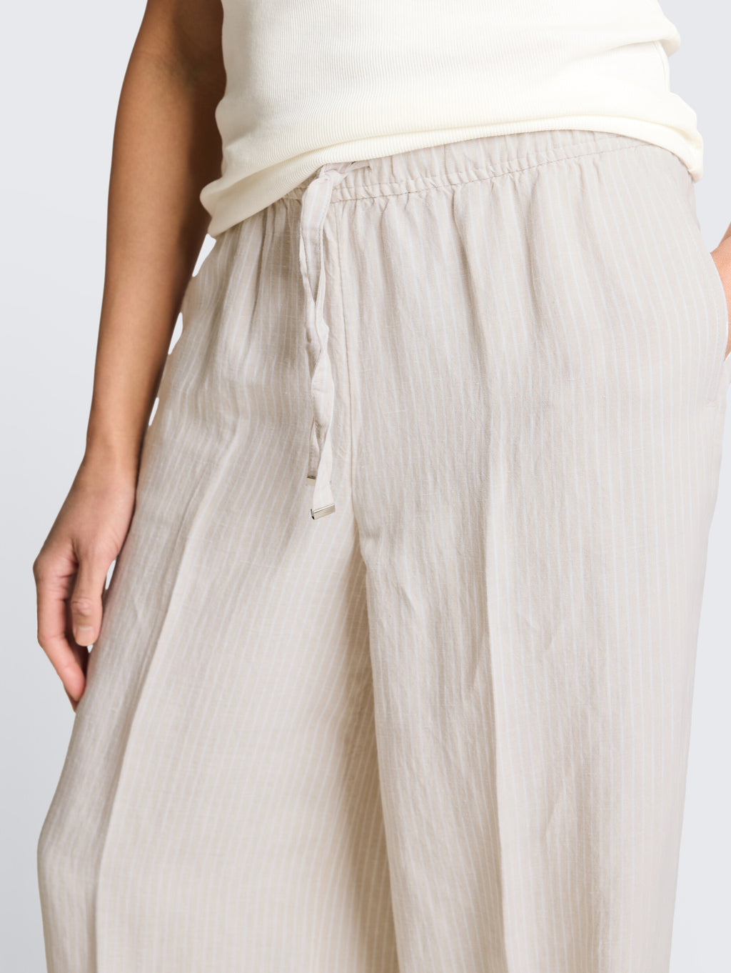 Pantalone loose misto lino