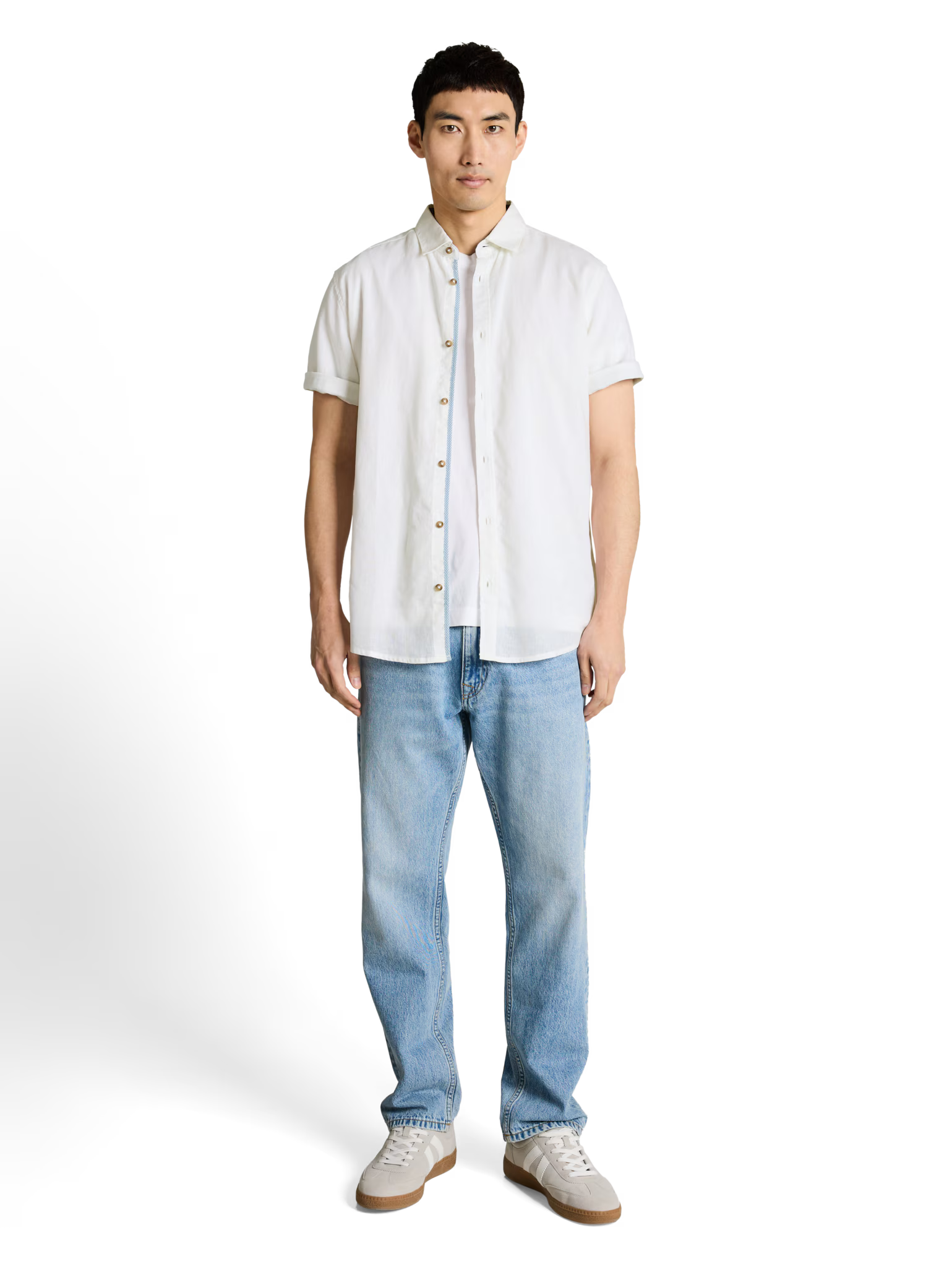 Camicia manica corta bianca