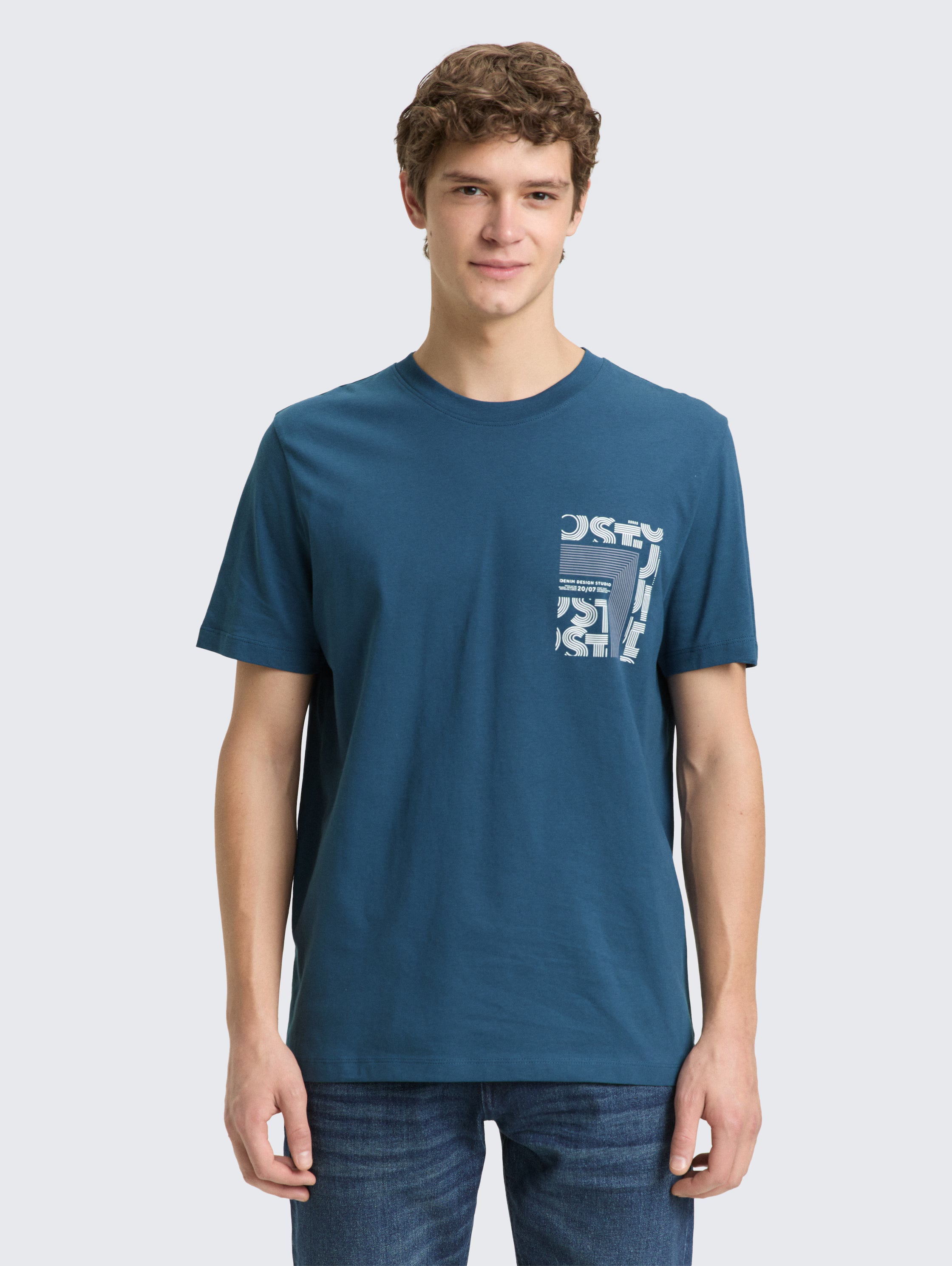 T-shirt con stampa taschino