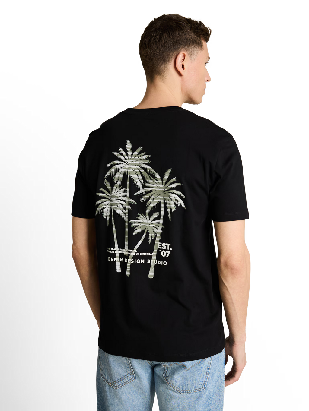 T-shirt con stampa dietro