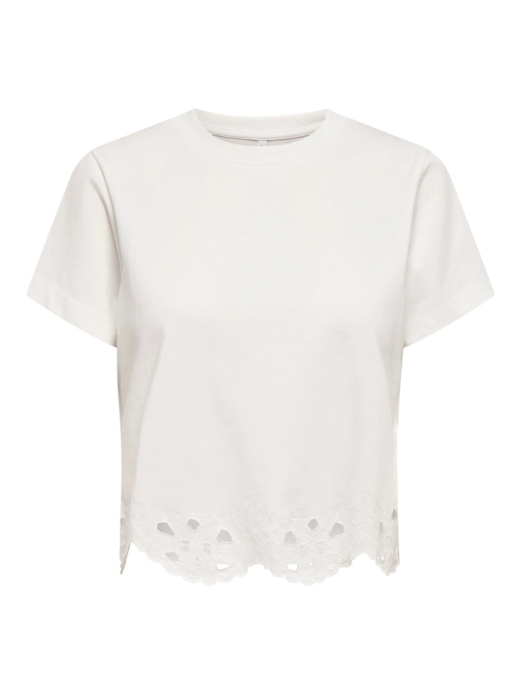 T-shirt con pizzo