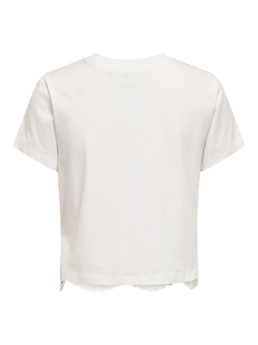 T-shirt con pizzo