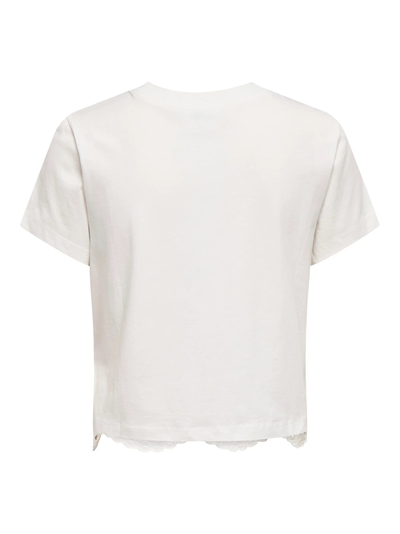 T-shirt con pizzo