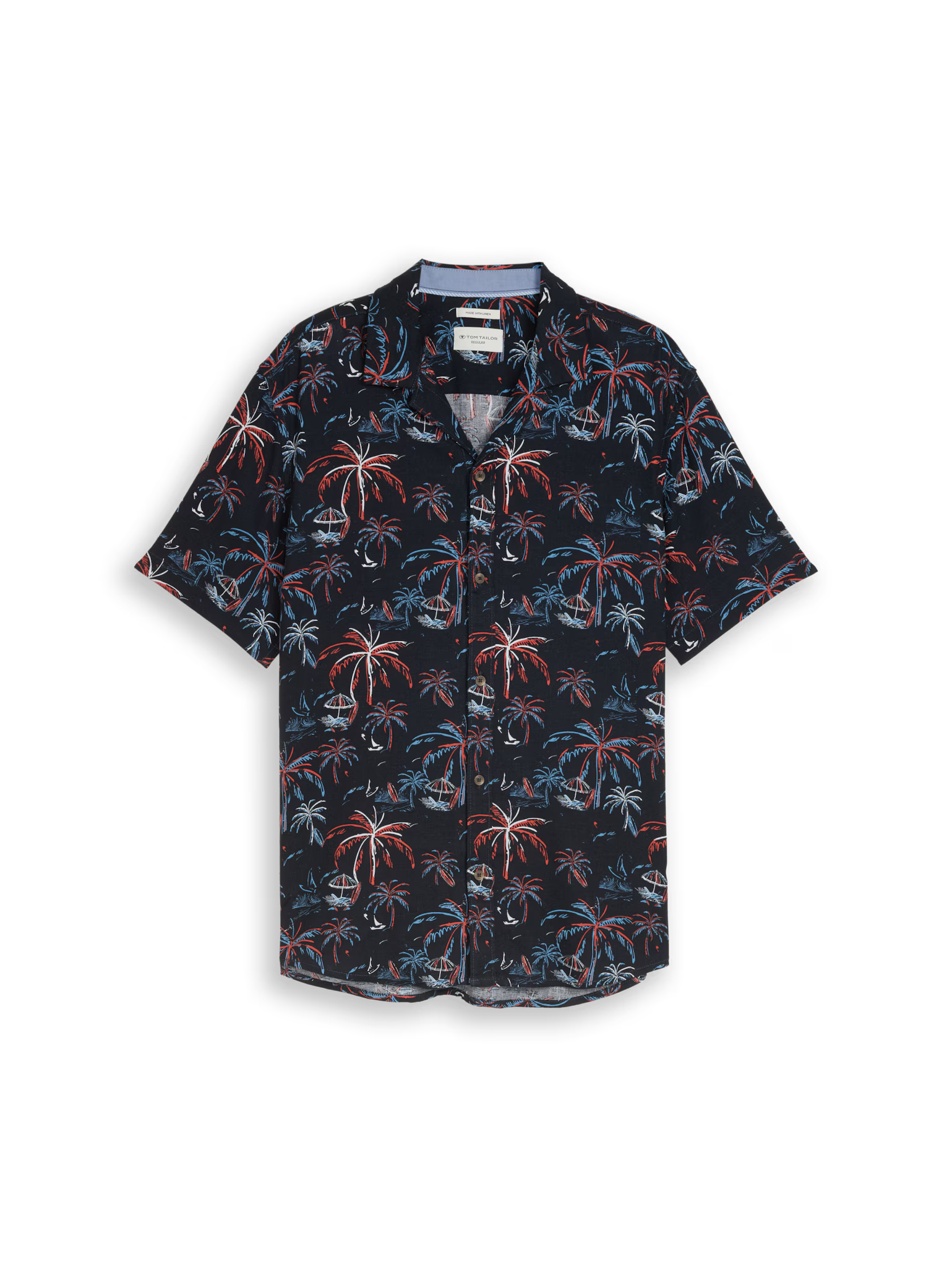 Camicia manica corta in fantasia