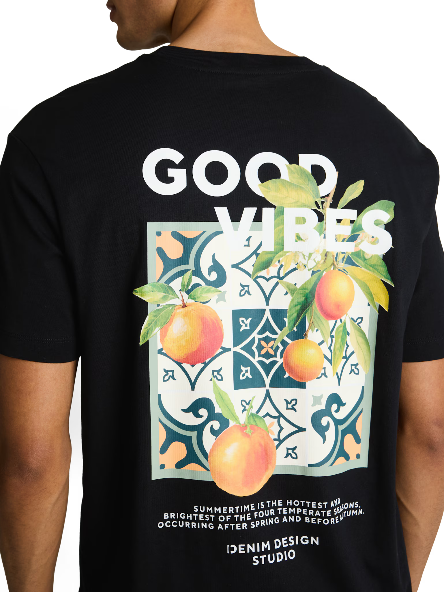 T-shirt relaxed con stampa posteriore