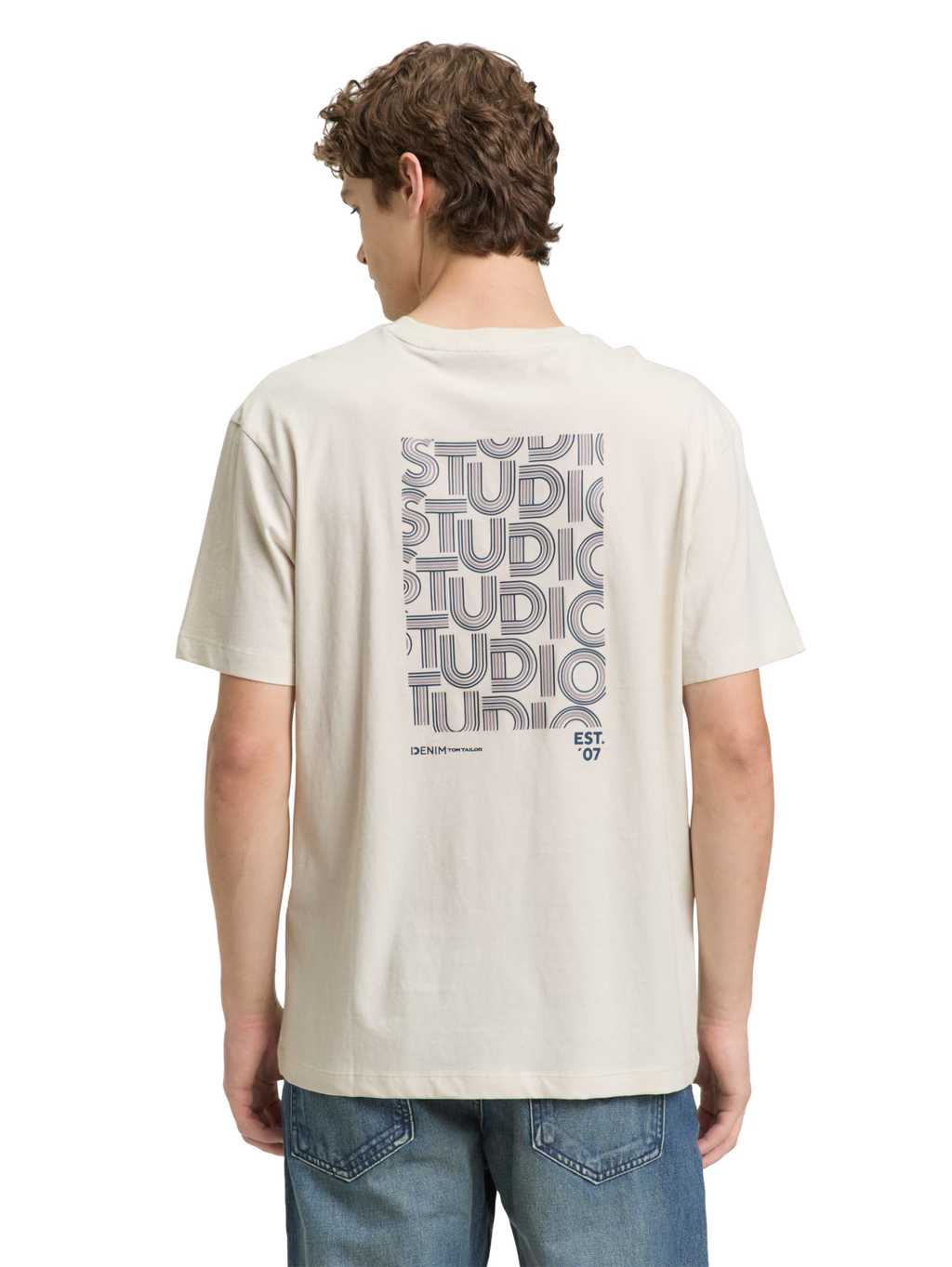 T-shirt con stampa posteriore