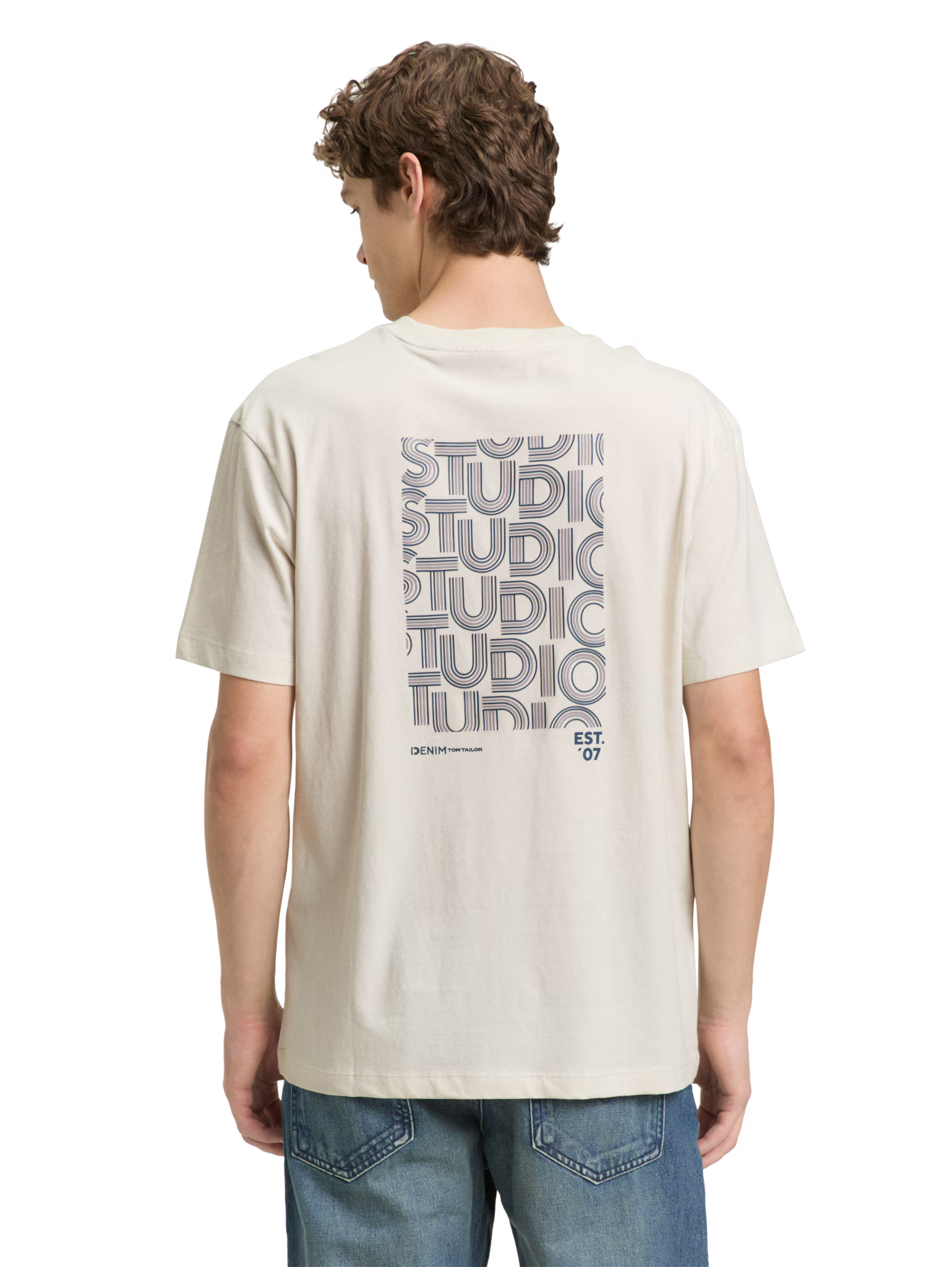 T-shirt con stampa posteriore