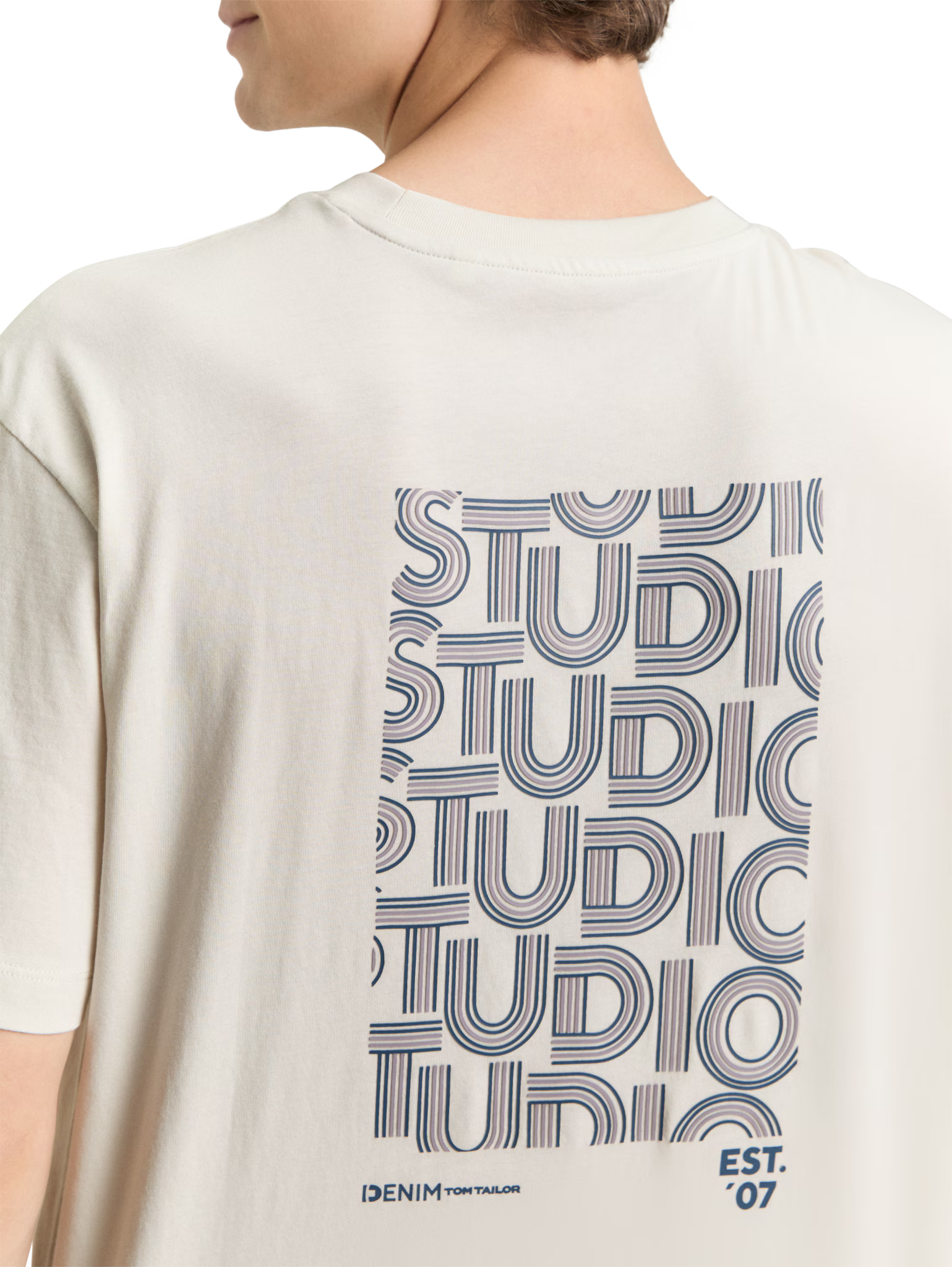T-shirt con stampa posteriore