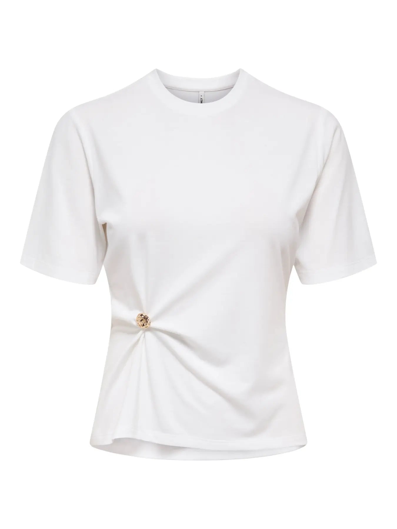 T-shirt con bottone
