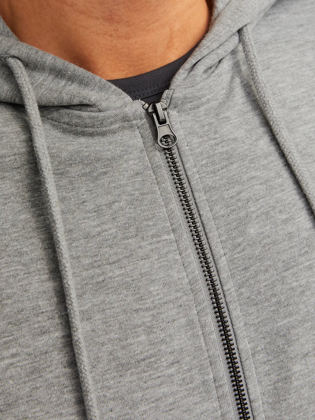 Felpa full zip con cappuccio